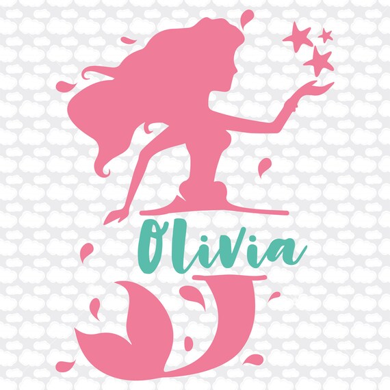 Download Mermaid Svg Svg Dxf Mermaid Name Svg Digital Download Etsy