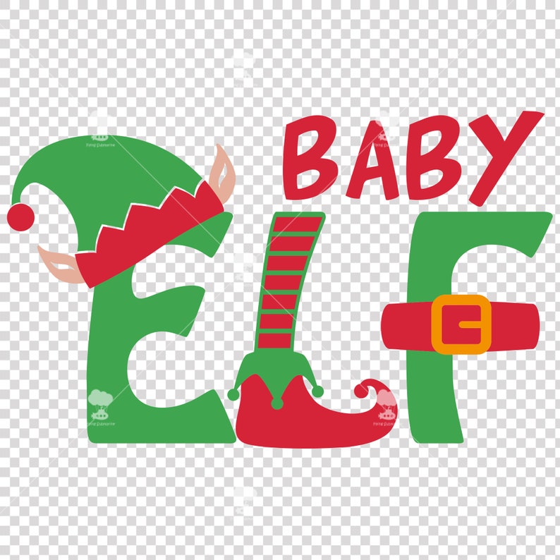 Download Baby elf Christmas shirt SVG EPS DXF hat with ears shoe | Etsy