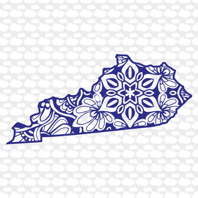 Download Kentucky svg DXF SVG PDF mandala svg digital download | Etsy