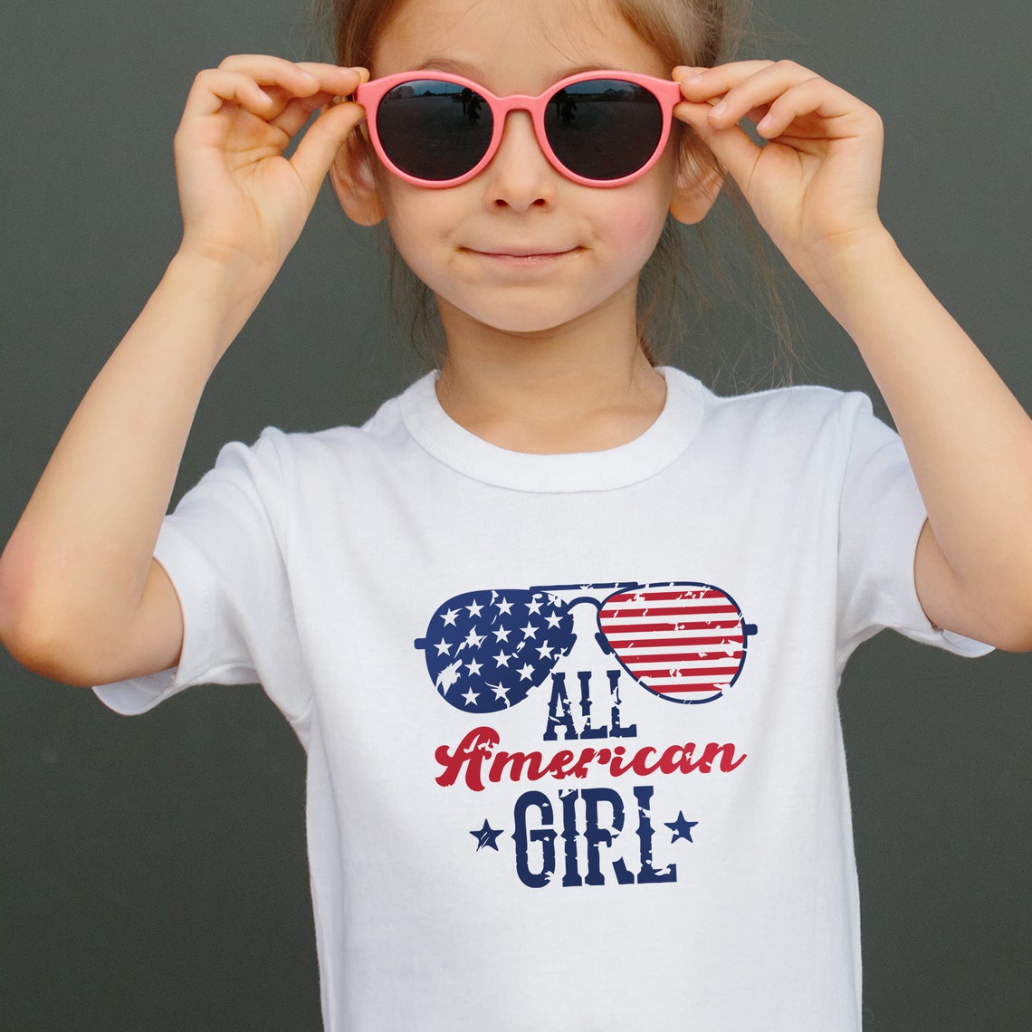 All American girl svg SVG DXF PDF patriotic svg 4th of | Etsy