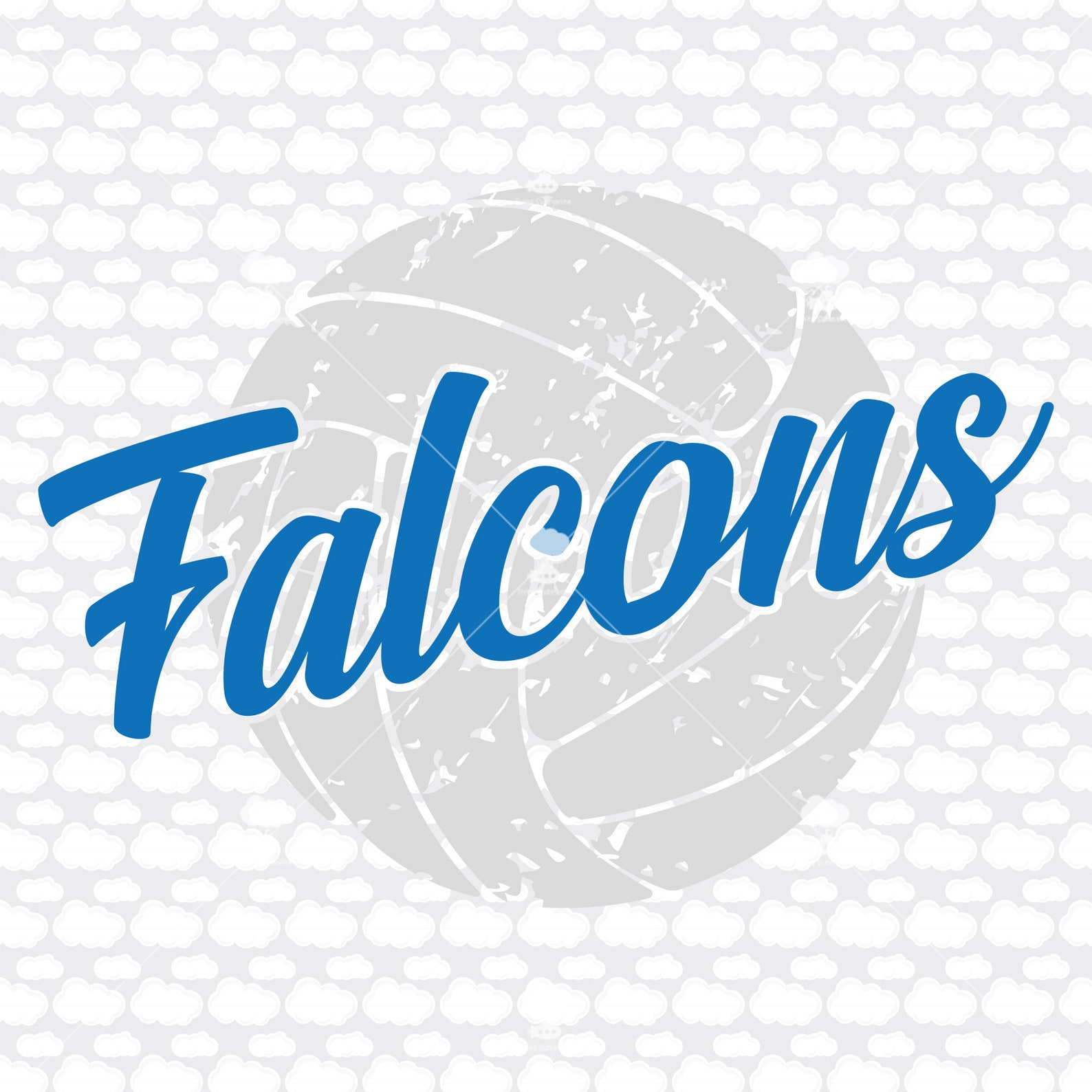 Falcons svg SVG volleyball svg Falcons volleyball Etsy