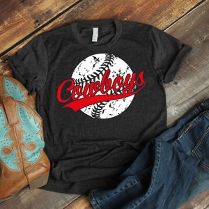 Cowboys svg, SVG, DXF, baseball svg, Cowboys baseball, baseball mom svg, digital download, baseball shirt, baseball team, distressed svg