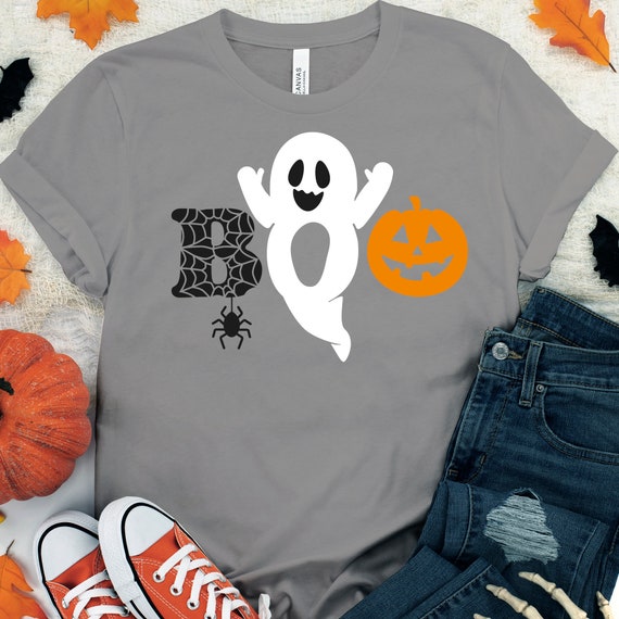 Boo Ghost Pumpkin SVG, Halloween Cricut Files (Digital Download)
