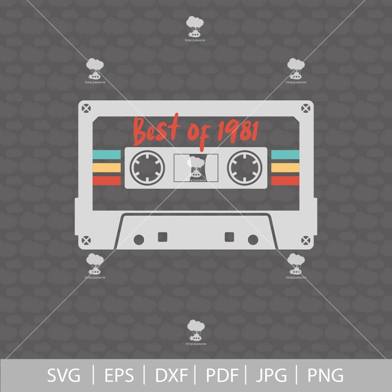 Download 40th birthday svg 1981 svg SVG PDF cassette tape svg 40 | Etsy