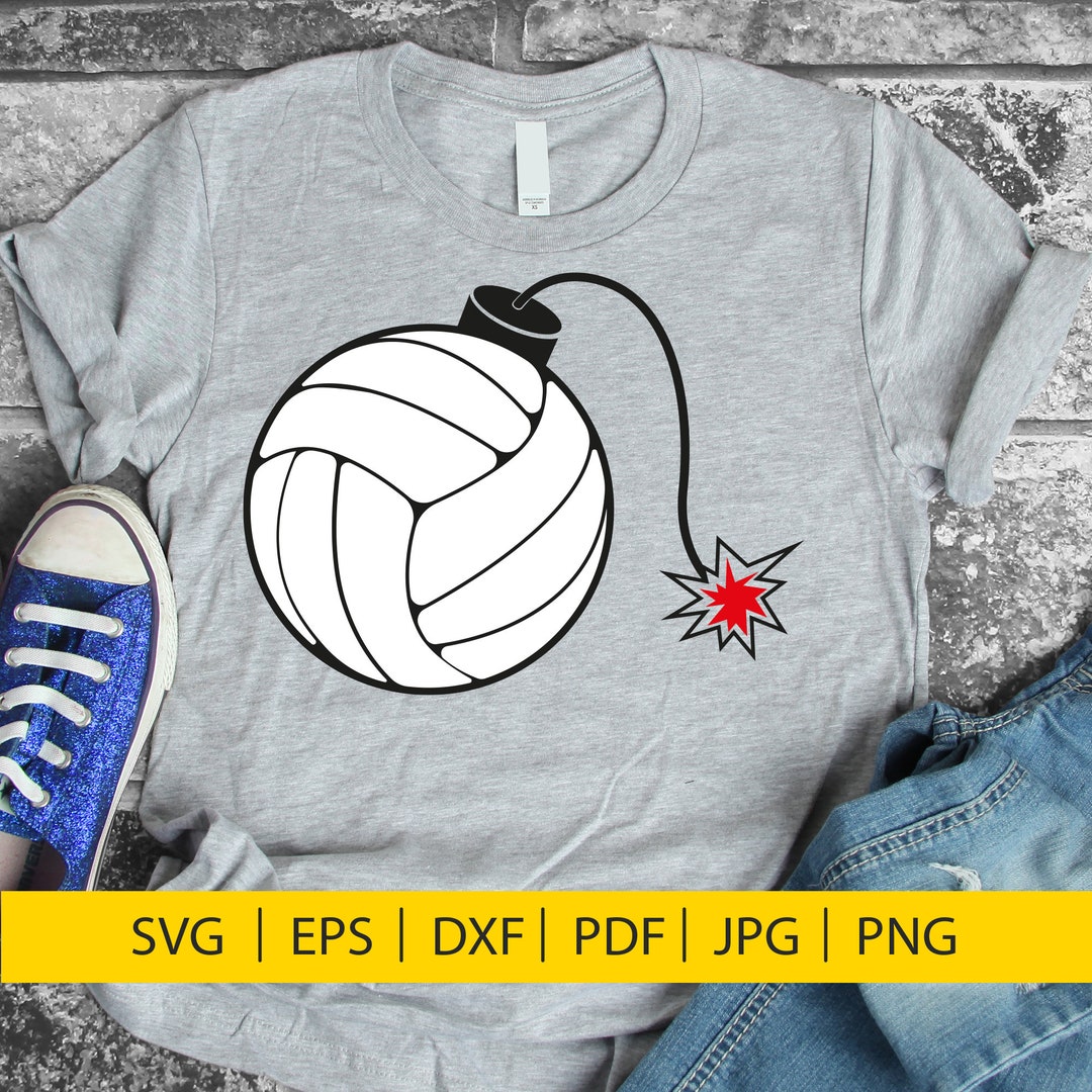 Volleyball Exploding Svg Volleyball Bomb SVG, Cheer Mom Design (digital File) - Etsy