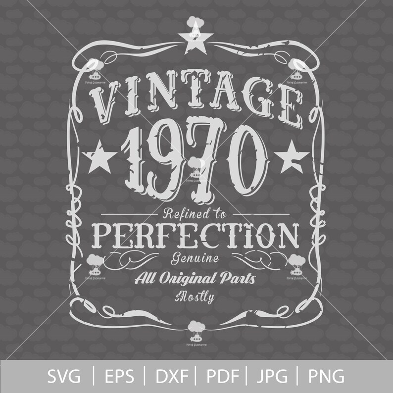 Download 50th birthday svg 1970 svg SVG PDF vintage 1970 svg 50 | Etsy