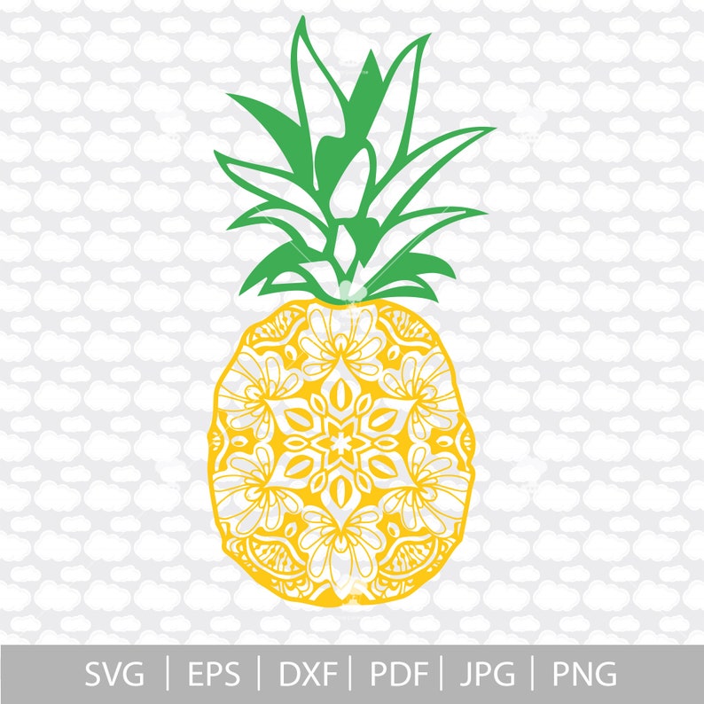 Download Pineapple svg SVG DXF mandala svg zentangle svg summer | Etsy