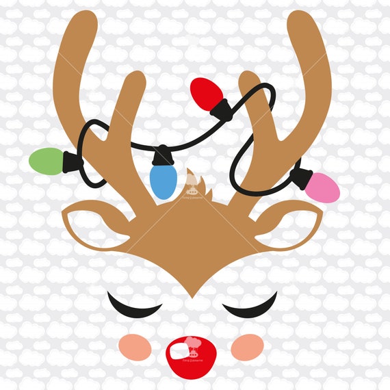 Download Reindeer Face Svg Svg Reindeer Svg Rudolph Svg Baby Etsy