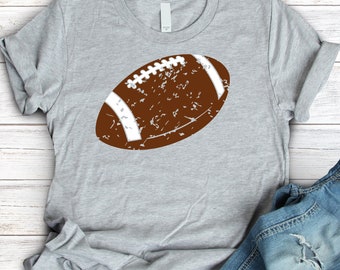 Distressed Football SVG, Grunge Clipart (Digital Download)