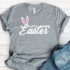 Happy easter svg, SVG, DXF, easter svg, easter bunny svg, bunny svg, svg files for cricut, easter svg files, bunny ears svg, easter shirt