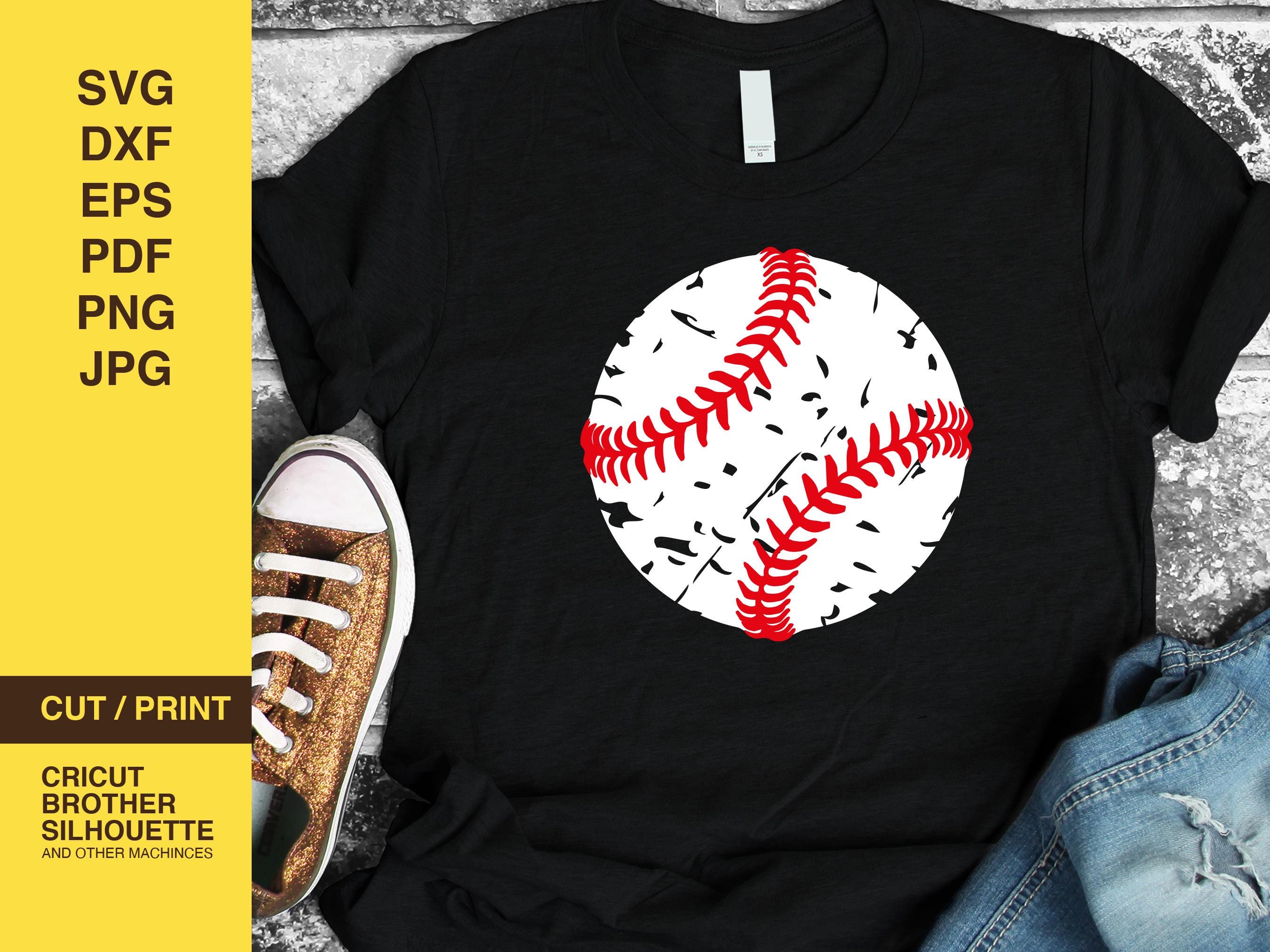 Baseball Svg, SVG, DXF, Digital Download, Distressed Baseball ...