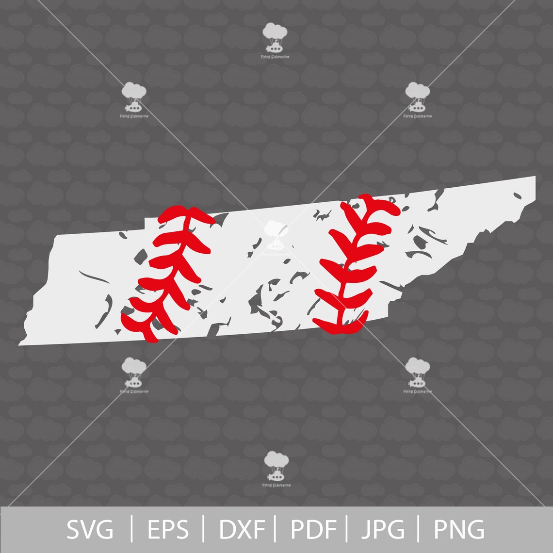 Tennessee Svg DXF SVG PDF Baseball Svg Baseball Mom Svg - Etsy
