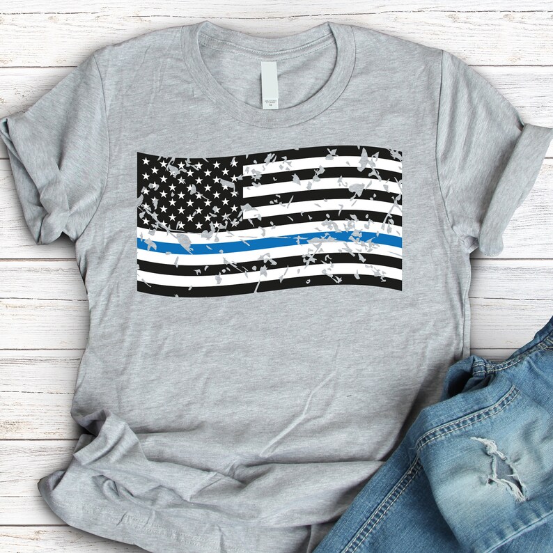 Download Distressed flag svg SVG DXF PDF thin blue line svg police ...