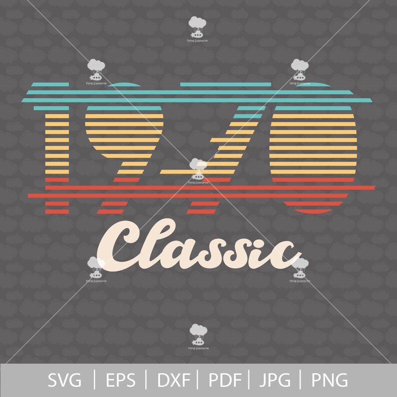 Download 50th birthday svg 1970 svg SVG DXF PDF Classic 1970 svg | Etsy