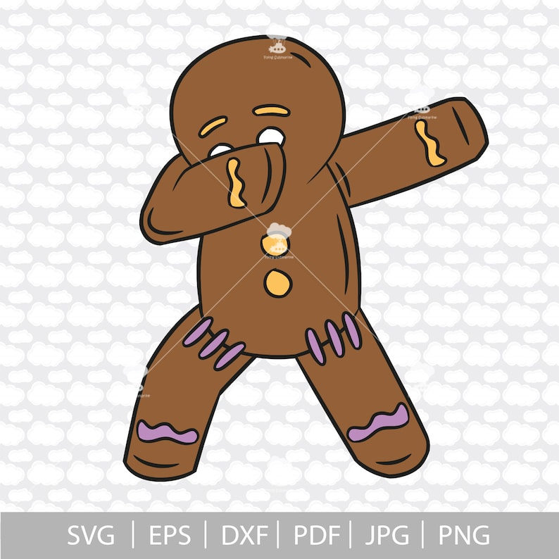 dabbing svg SVG dabbing christmas DXF PDF gingerbread man svg christmas svg funny christmas svg xmas svg Gingerbread svg dab svg
