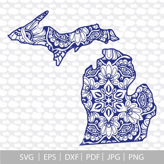 Download Michigan Svg Dxf Svg Pdf Mandala Svg Digital Download Etsy PSD Mockup Templates