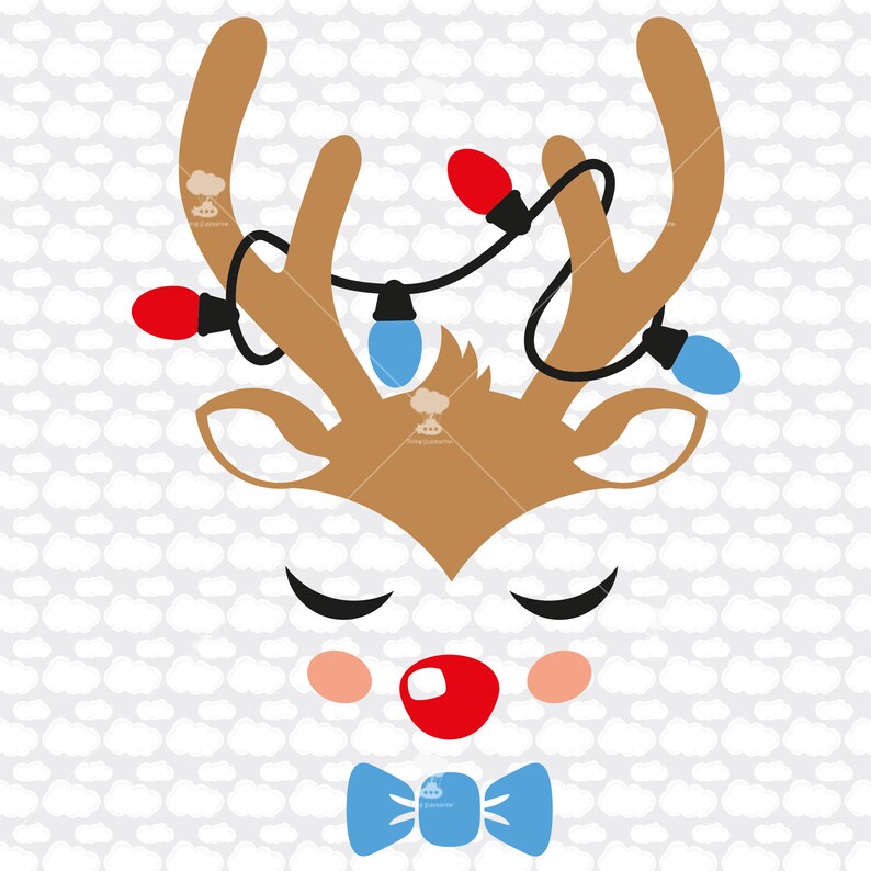 Download Reindeer Face Svg Svg Reindeer Svg Rudolph Svg Baby Etsy