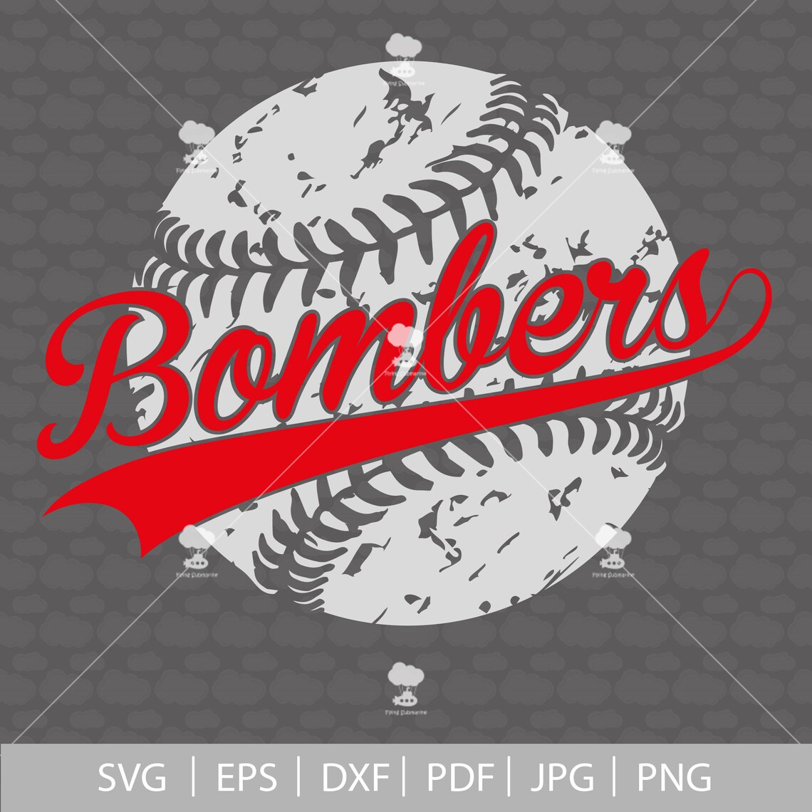 Bombers svg SVG clip art baseball svg Bombers baseball Etsy
