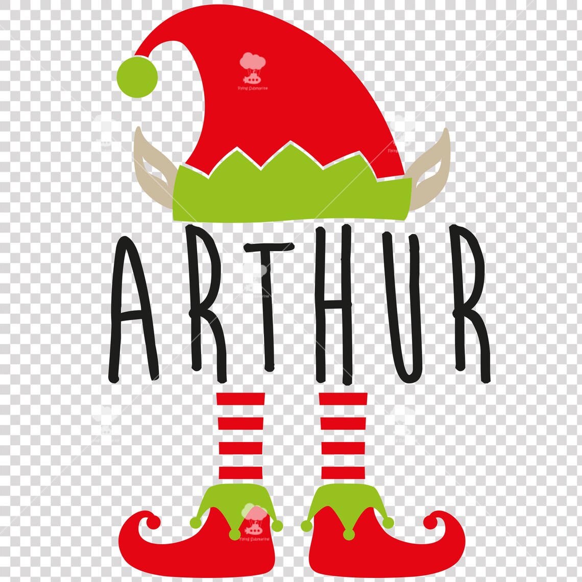 Elf Svg Christmas Svg SVG DXF EPS Personalized Elf - Etsy