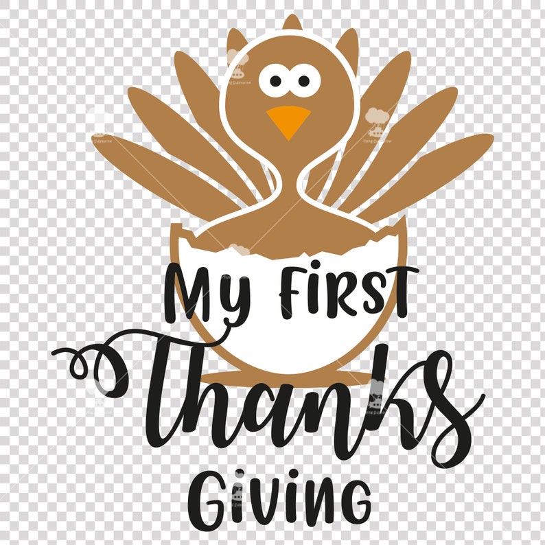 My First Thanksgiving SVG DXF Turkey Svg 1st Thanksgiving - Etsy