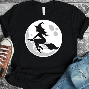 Witch svg, SVG, PDF, EPS, halloween svg, moon svg, witch hat svg, witch broom svg, halloween clipart, Svg Files for Cricut, basic witch svg