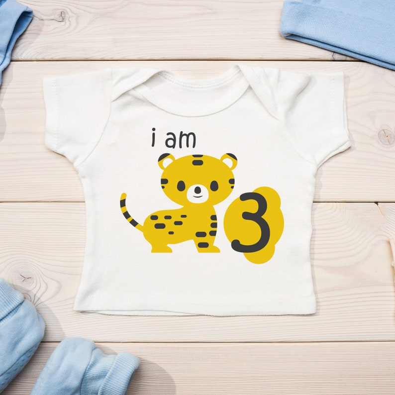Download Little tiger SVG EPS DXF 3 years birthday svg baby boy | Etsy
