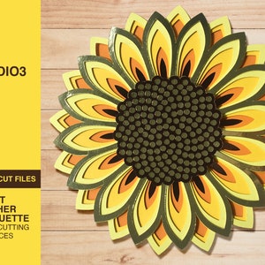 Sunflower svg, SVG, PDF, mandala svg, zentangle svg, svg files for cricut, sunflower clipart, sunflower png, sunflower decal, flower clipart