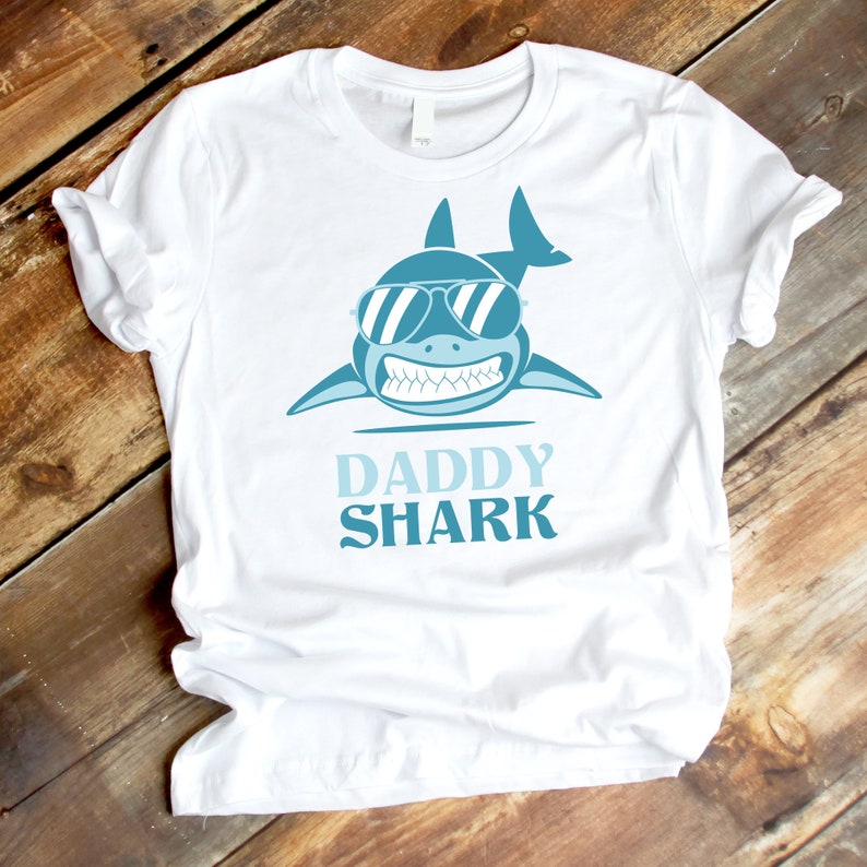 Daddy Shark Svg Fathers Day Svg Shark Svg DXF SVG Digital | Etsy