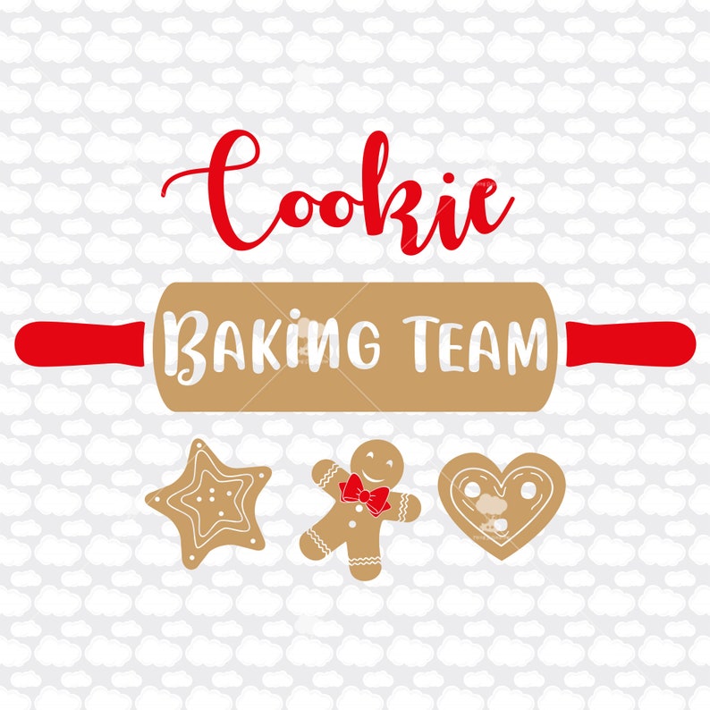 Download Cookie Baking Team SVG DXF PDF christmas apron christmas ...