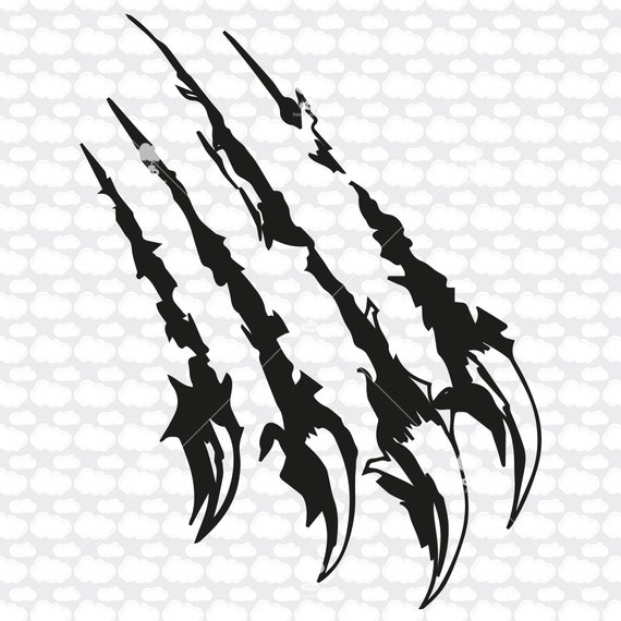 Download Clip Art Art Collectibles Instant Download Cut Files For Cricut Vector Clip Art Claw Scratches Svg Silhouette Vinyl Decal Svg
