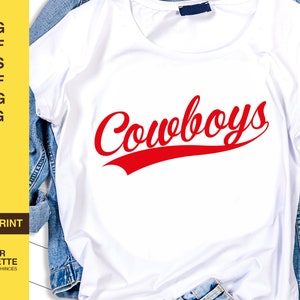 Cowboys svg, baseball svg, SVG, DXF, baseball team, baseball mom svg, digital download, baseball shirt, cowboys baseball, circuit files.