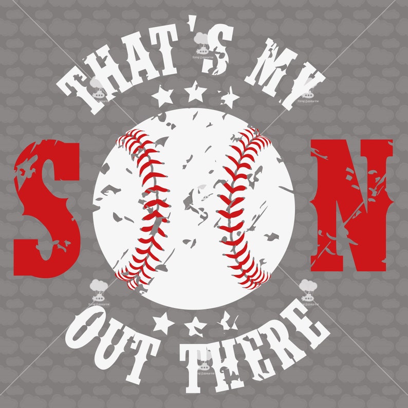 Download Thats my son out there SVG DXF EPS vintage baseball mom | Etsy