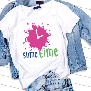 Slime time svg, SVG, DXF, digital download, slime svg, slime shirt, birthday svg, slime clip art, cut file, slime party svg, science svg