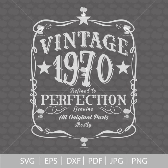 Download Free 50th Birthday Svg 1970 Svg Svg Vintage 1970 Svg 50 Etsy SVG Cut Files