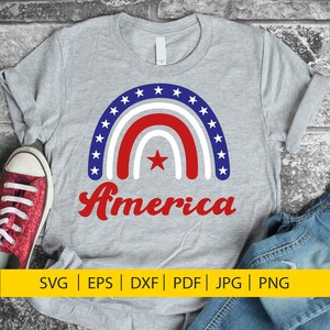 Rainbow America svg, patriotic svg, merica svg, fourth of july svg, july 4th svg, Memorial Day svg, usa flag svg, usa svg, America svg