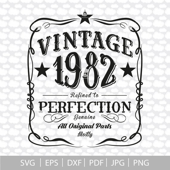 Paper, Party & Kids 40 years old SVG 40th birthday svg vintage 1982 svg ...