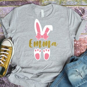 Osterhase SVG, Hase svg, Ostersvg, Mädchen Ostershirt, Hase Schleife Svg, Hasen Ohren svg, digitaler Download, SVG, DXF, Clip Art, Hasenfüße