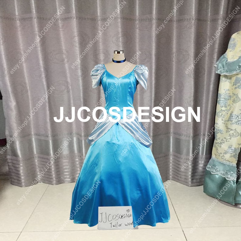 Customize Princess Cinderella Party Dress Cosplay Costume on Your Size