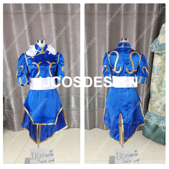 Customize Street Fighter Chun Li Cosplay Costume On Your Size Etsy