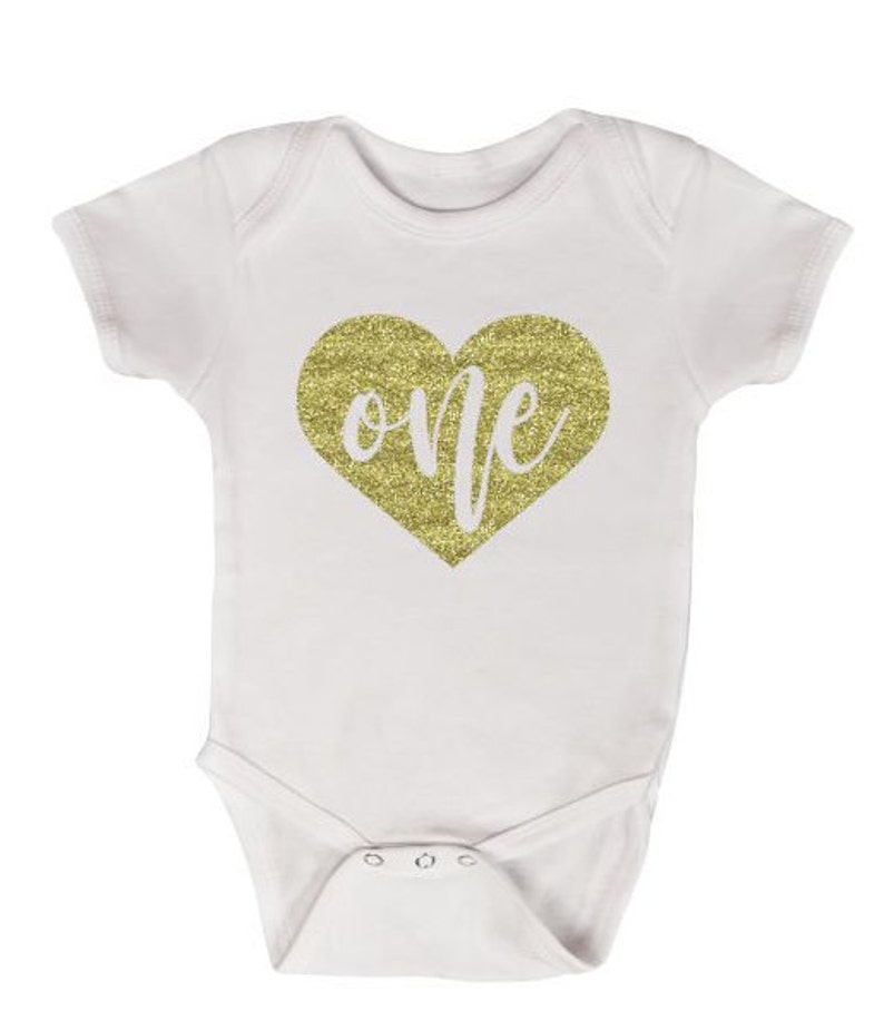 Personalised Silver Glitter 1st First Birthday Unisex Baby Grow Bodysuit