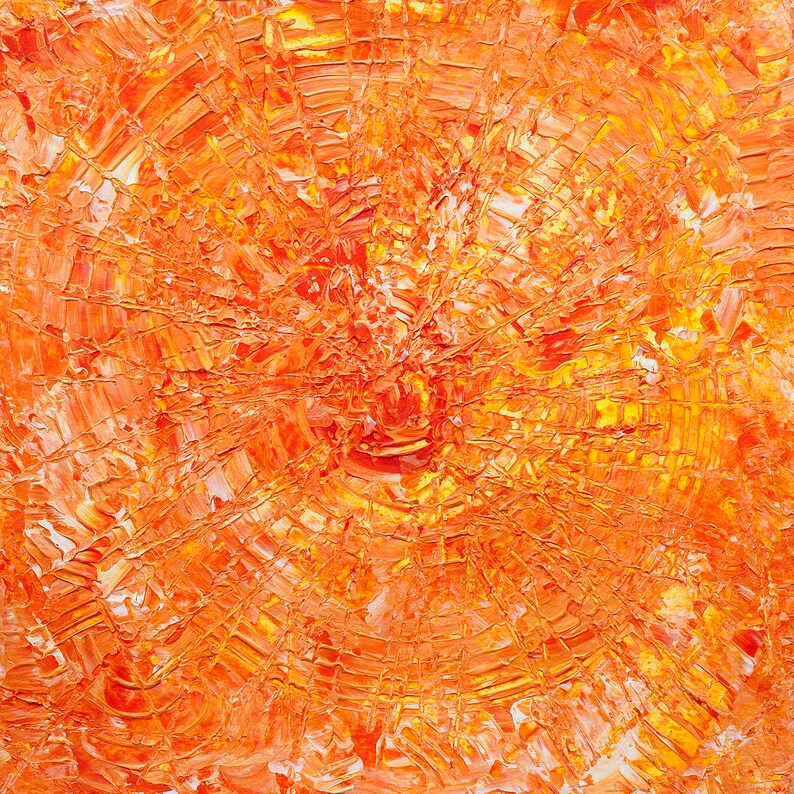 ORANGE Abstract Art Prints and Acrylic Painting, Modern Art Print, Wall
