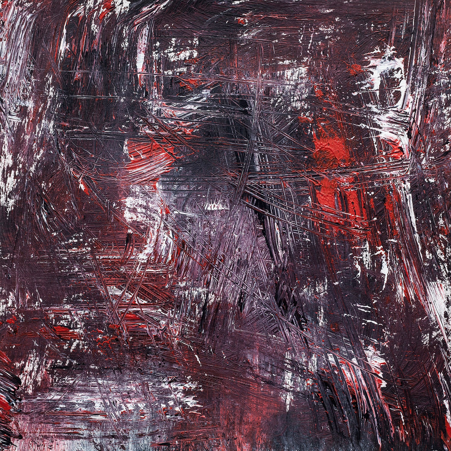 Grey & Red Abstract Art Prints and Acrylic Painting Modern Etsy UK