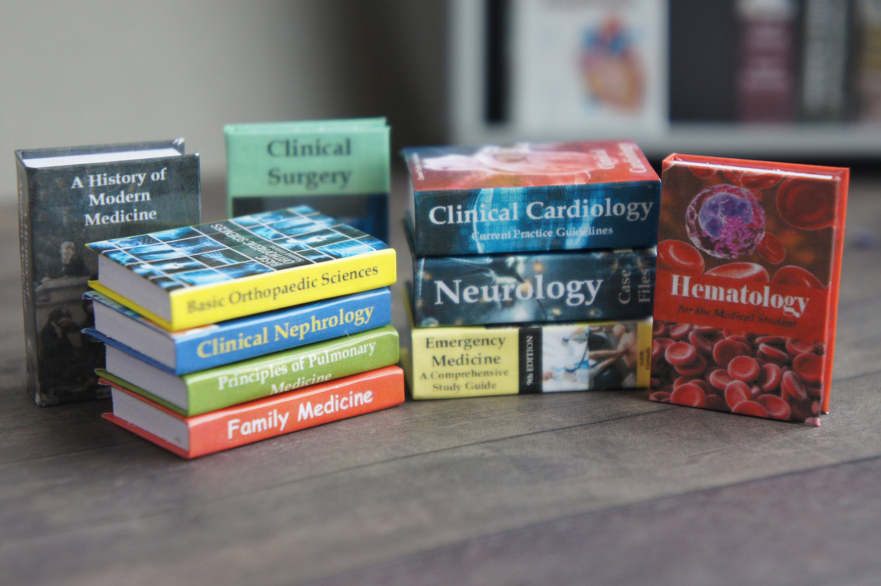 Medical Miniature Books printable 10 book covers and empty | Etsy