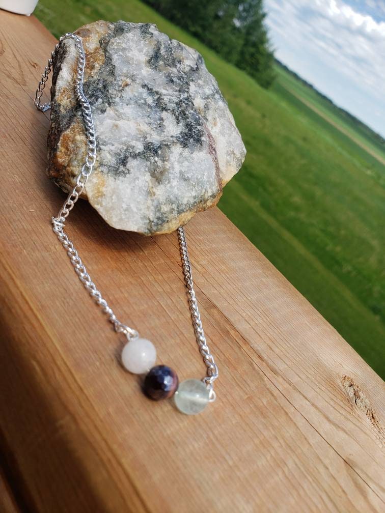 Positive energy necklace Positive stones healing stones Etsy