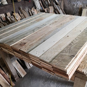 Reclaimed Wood Wall Cladding - Rustic Charm | 1m Length, 7mm Thickness | Various Width Options 2 SQM