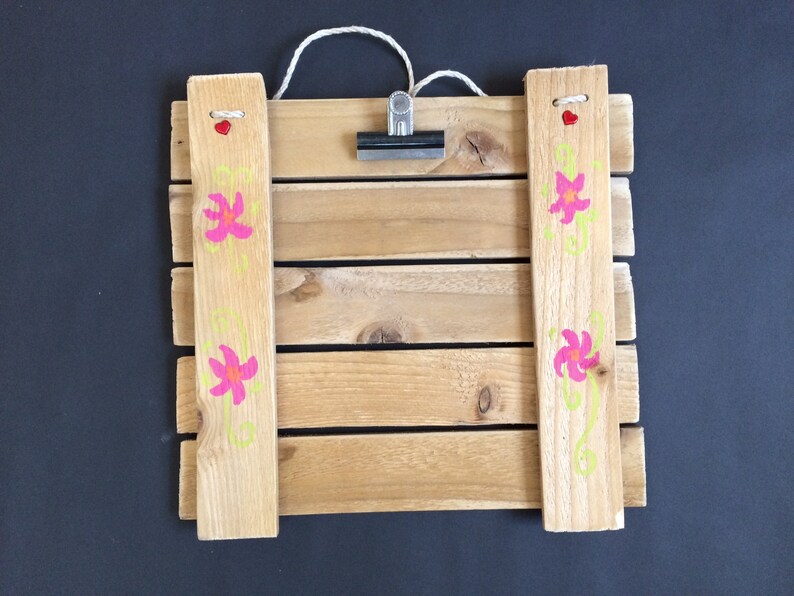 Picture Frame Recycled Wood 27 X 26 Cm Wall Hanging