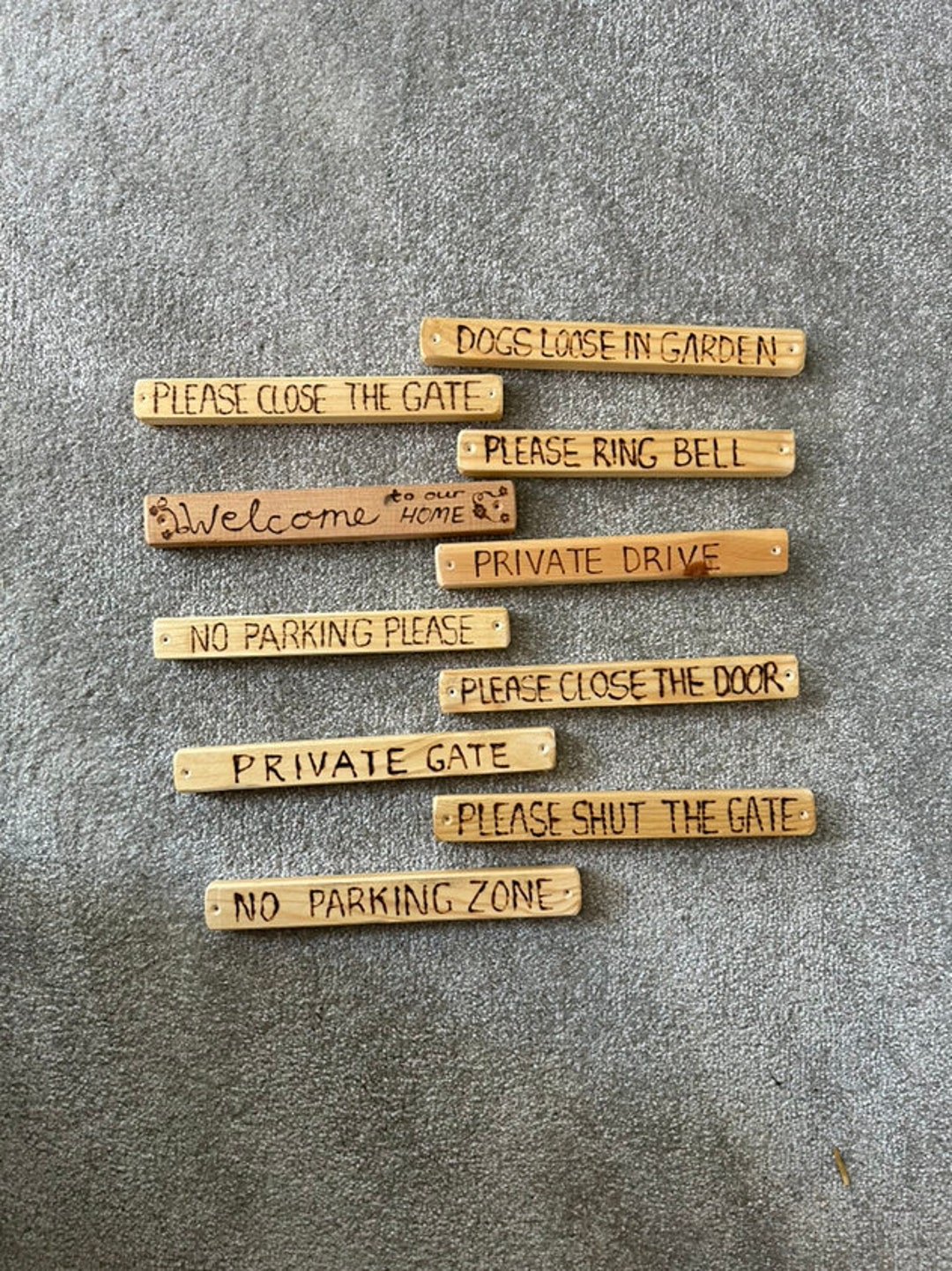 Small Gate Signs. Reclaimed Wooden Signs. Sustainable Wooden Notice ...