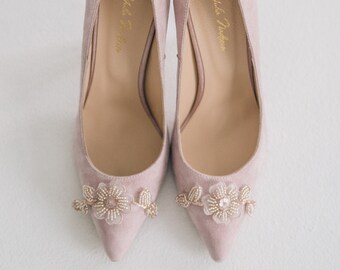 Bridal shoes • wedding shoes for bride • wedding shoes • custom shoes • pink shoes • blush shoes • shoes • painted shoes