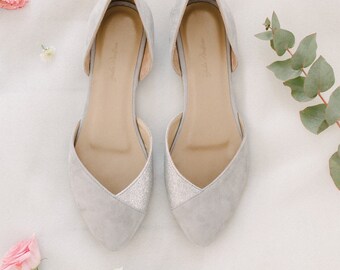 grey flats for wedding