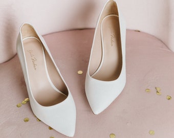 Wedding shoes • white wedding shoes • bridal shoes • wedding heels • white shoes • white heels • bridal heels • heels for bride